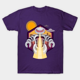 Attacking space alien robot T-Shirt